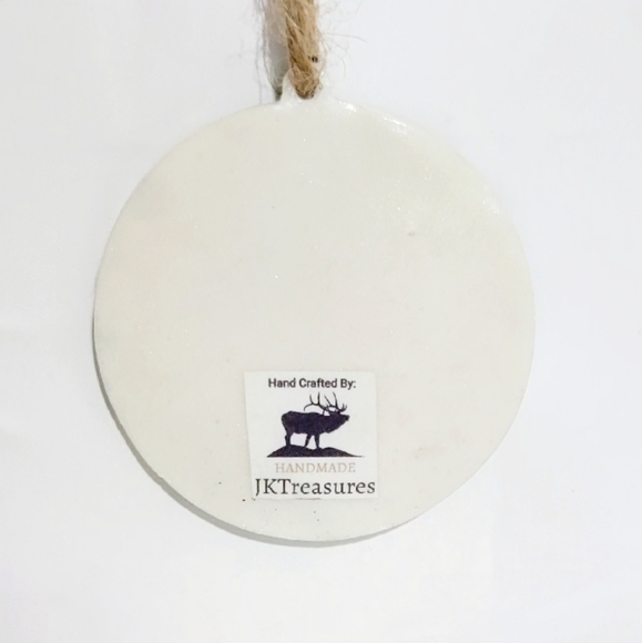 Merry Weedmas Green and White Hand Holiday Ornament - Picture 5 of 5